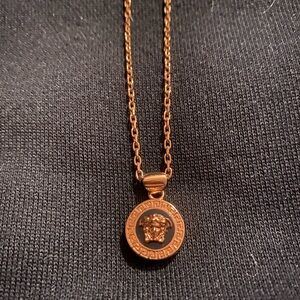 Authentic Versace Necklace Enamel Medusa Head *brand new*